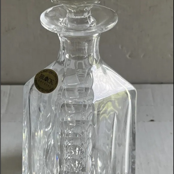 VTG Olympic by BLOCK Crystal Decanter & Stopper Lead Crystal Decanter Signed - Picture 2 of 4